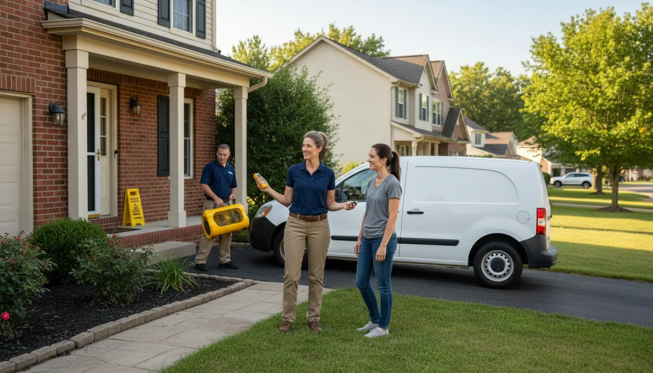 Residential water damage restoration in Colesburg, IA